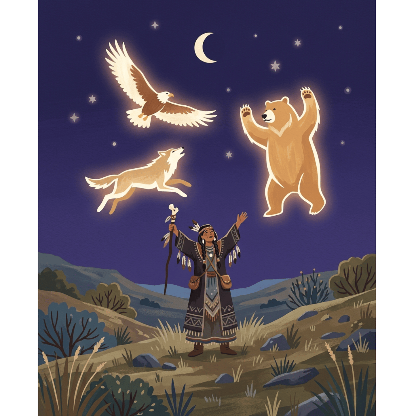 Shaman And The Spirit PicturaNumbers