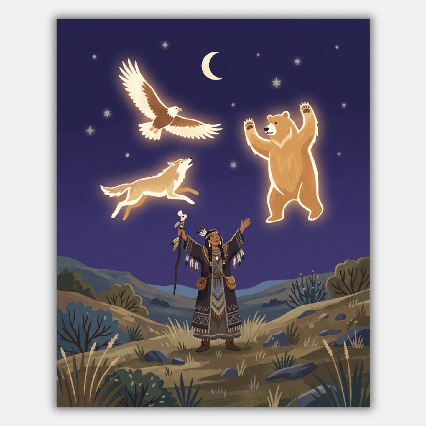Shaman And The Spirit PicturaNumbers