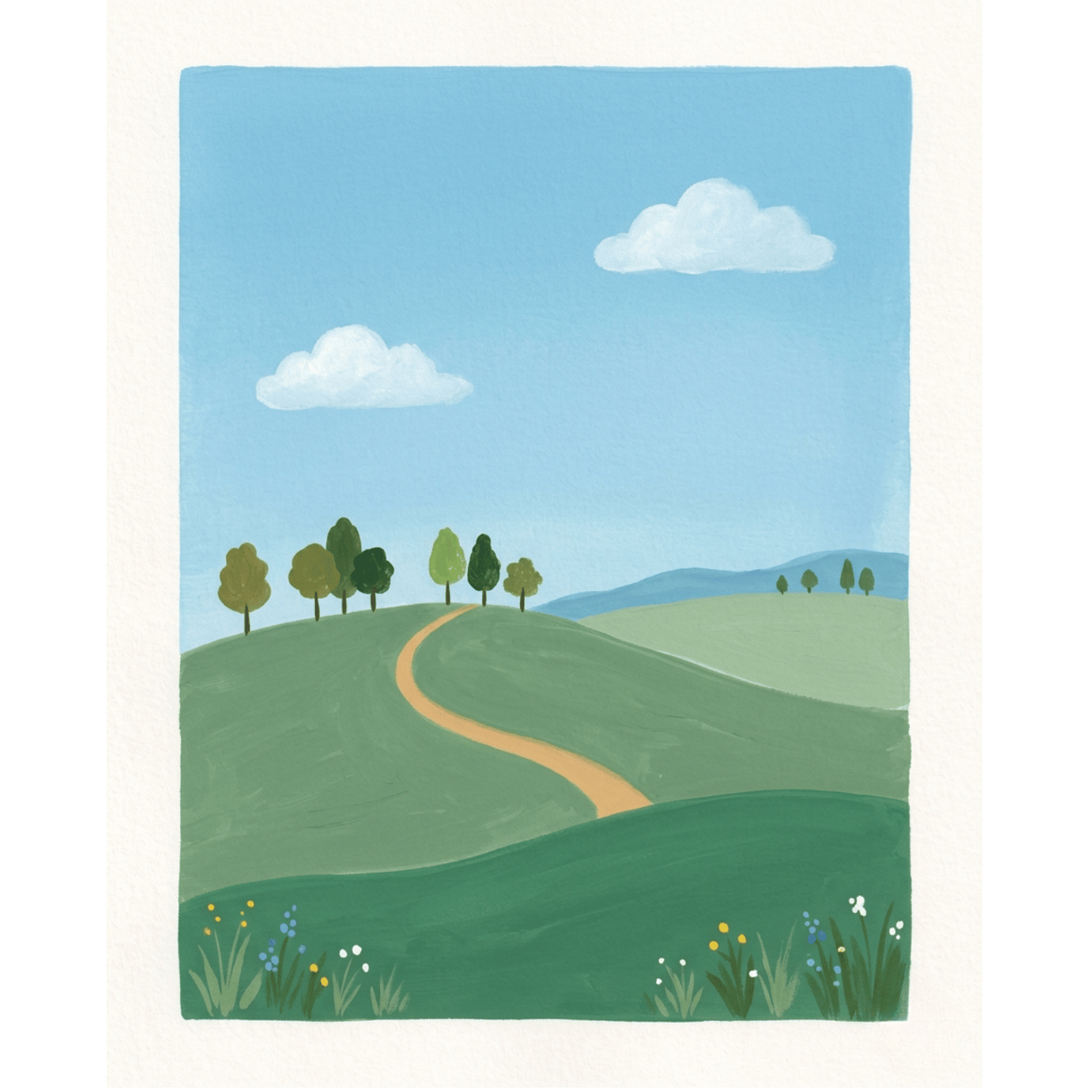 Simple Rolling Hills PicturaNumbers