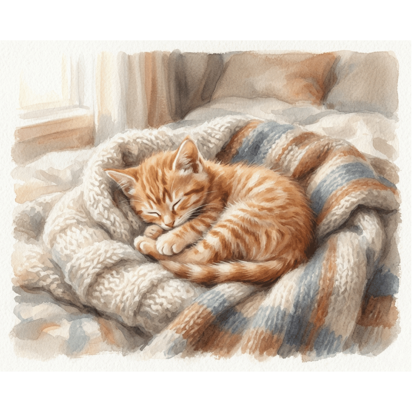 Sleeping Kitten PicturaNumbers