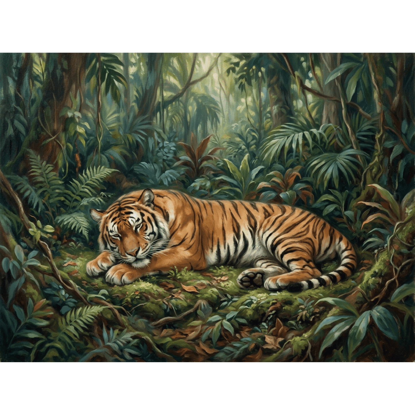 Sleeping Tiger Forest PicturaNumbers