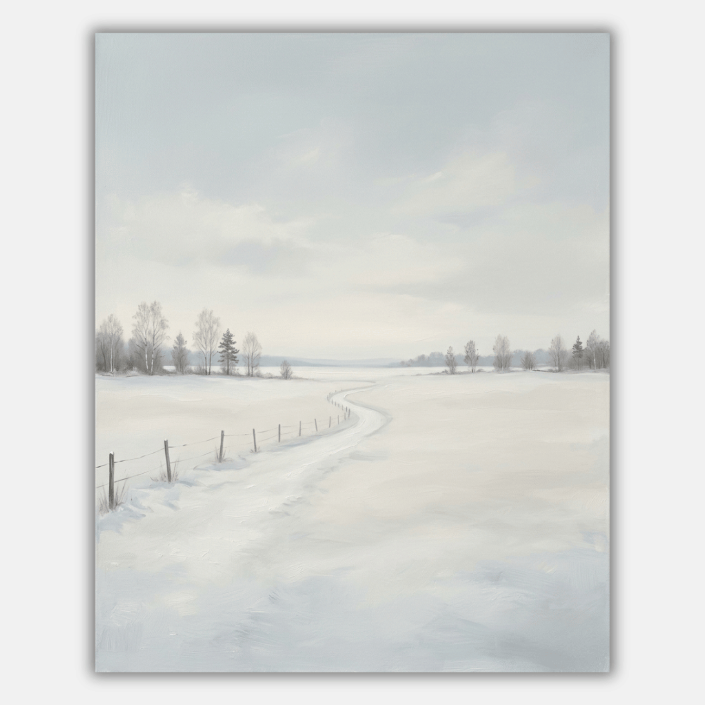 Snow Field Open Sky PicturaNumbers