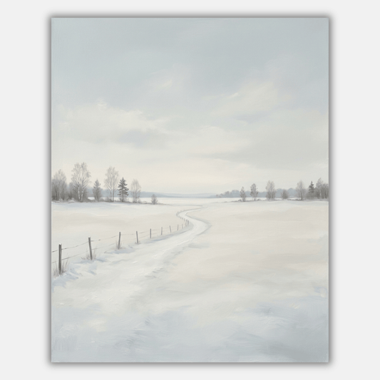 Snow Field Open Sky PicturaNumbers
