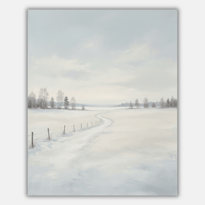Snow Field Open Sky