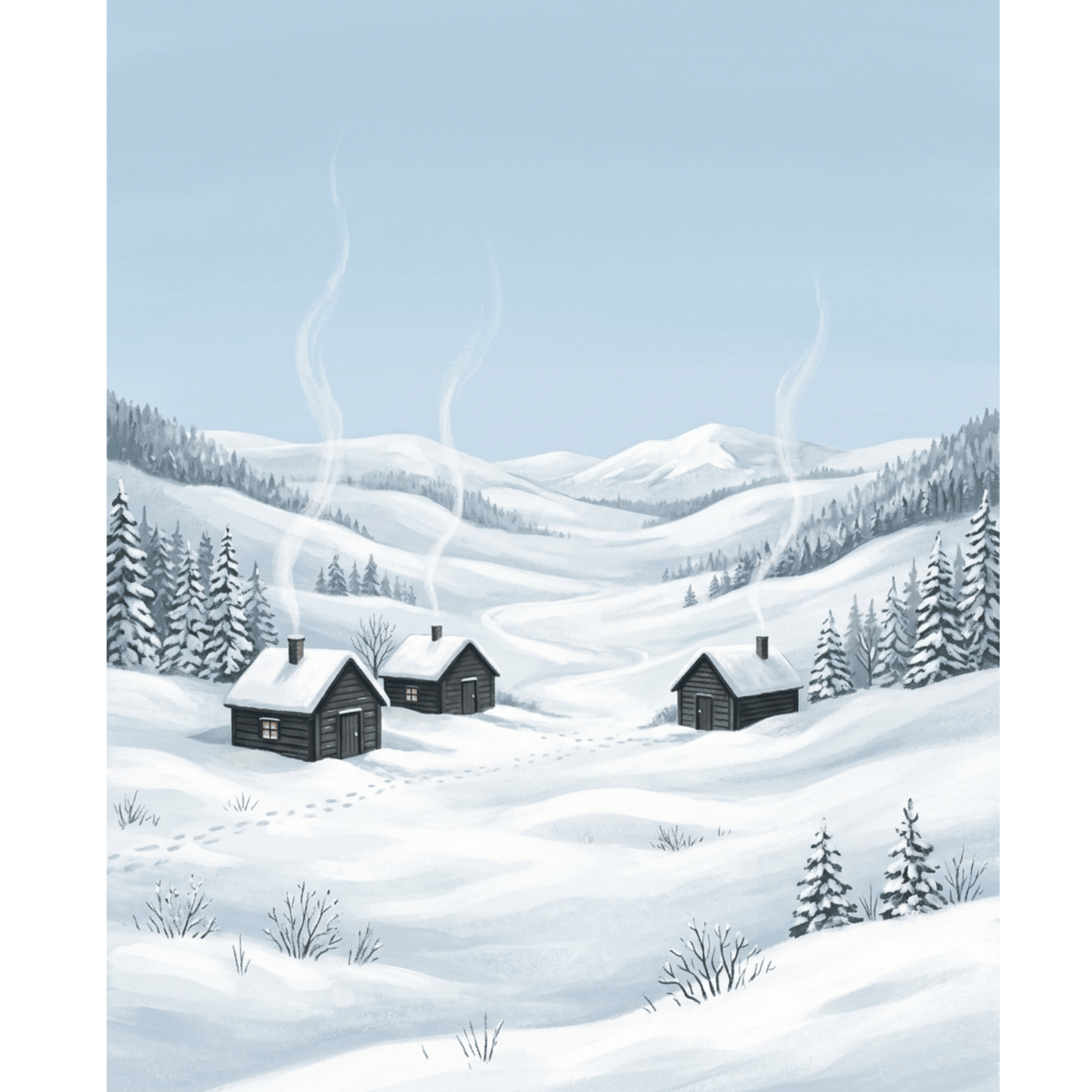 Snowy Valley PicturaNumbers