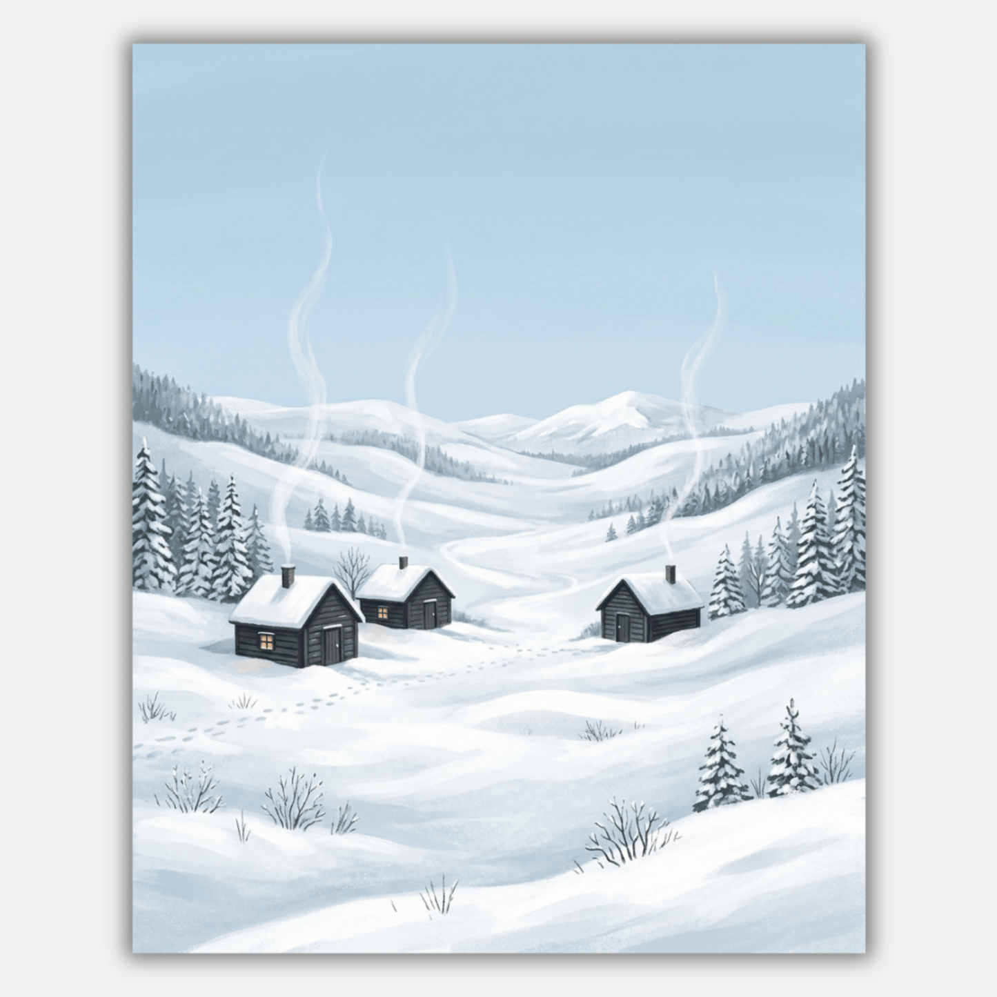 Snowy Valley PicturaNumbers