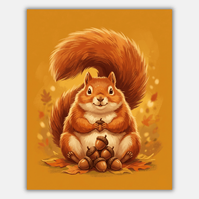 Squirrel Acorn Stack
