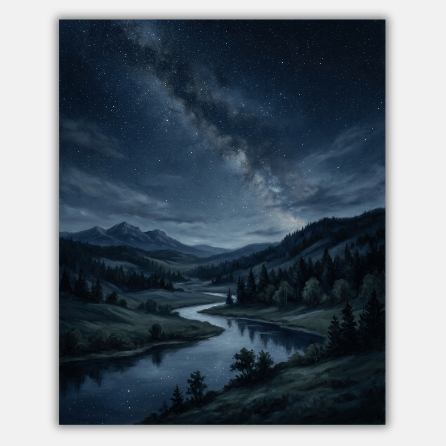 Starry Night Landscape PicturaNumbers