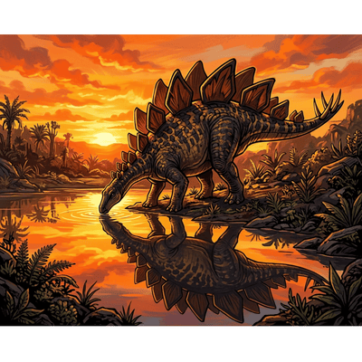Stegosaurus Watering Hole