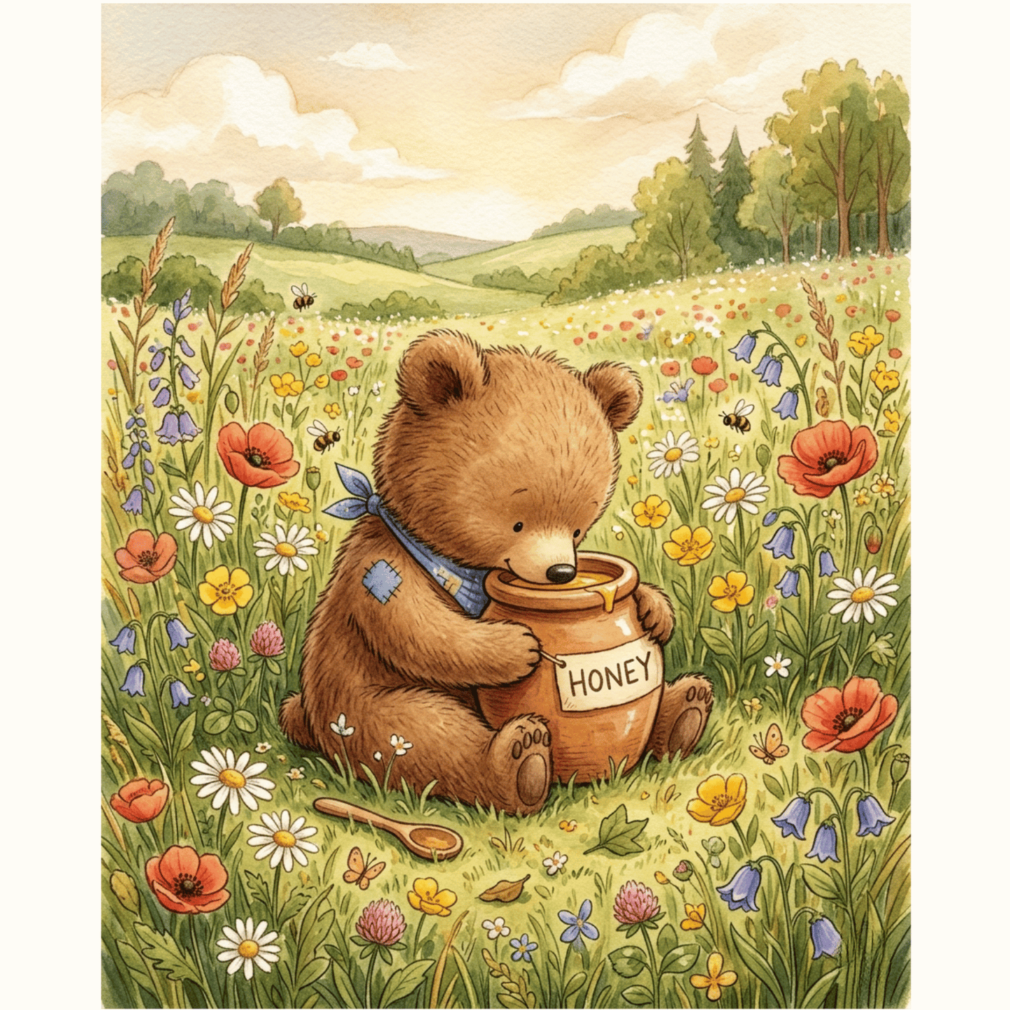 Storybook Honey Bear PicturaNumbers