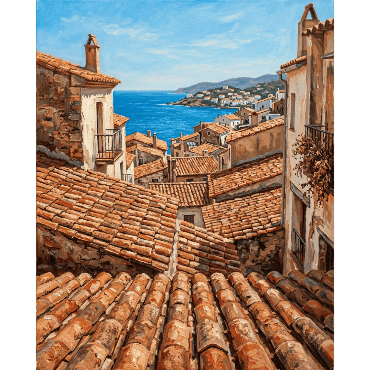 Terracotta Rooftops PicturaNumbers