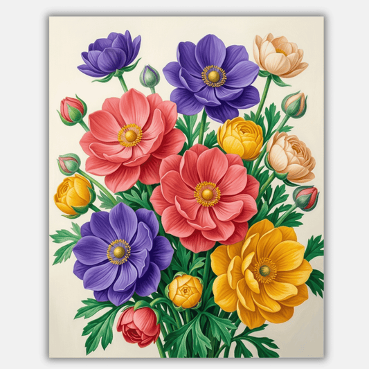 The Joyful Bouquet PicturaNumbers
