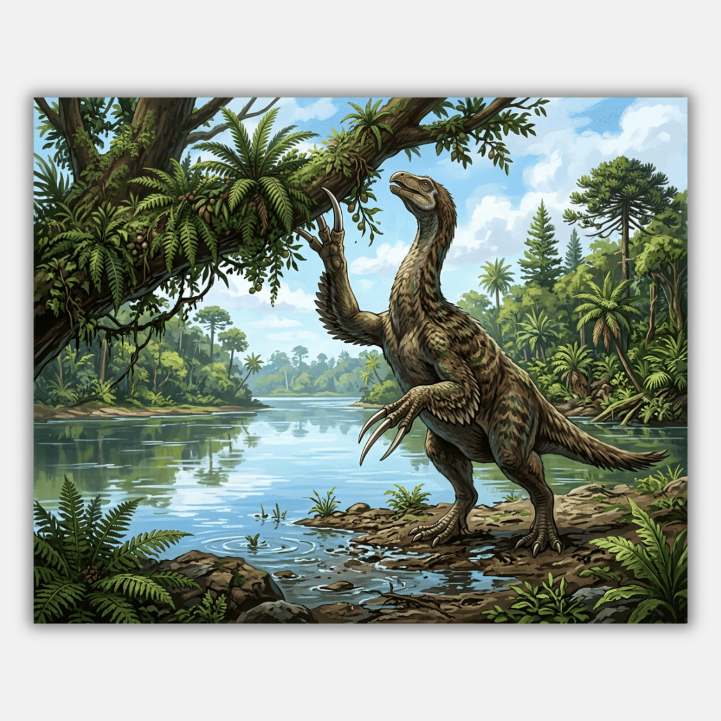 Therizinosaurus Lunch time PicturaNumbers