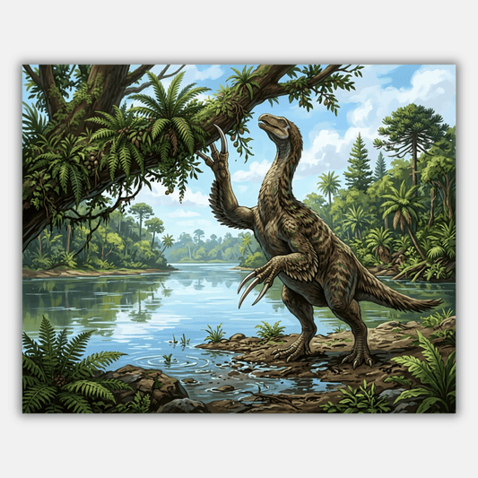 Therizinosaurus Lunch time PicturaNumbers