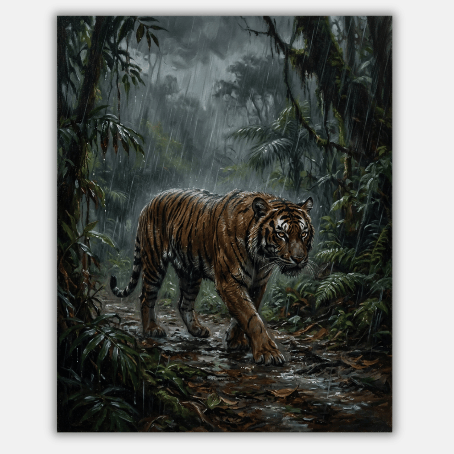 Tiger Rain PicturaNumbers