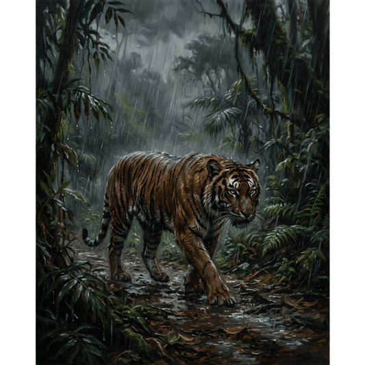Tiger Rain PicturaNumbers