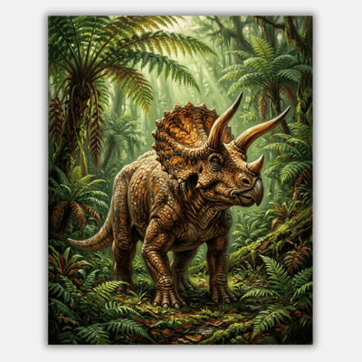 Triceratops Fern Forest