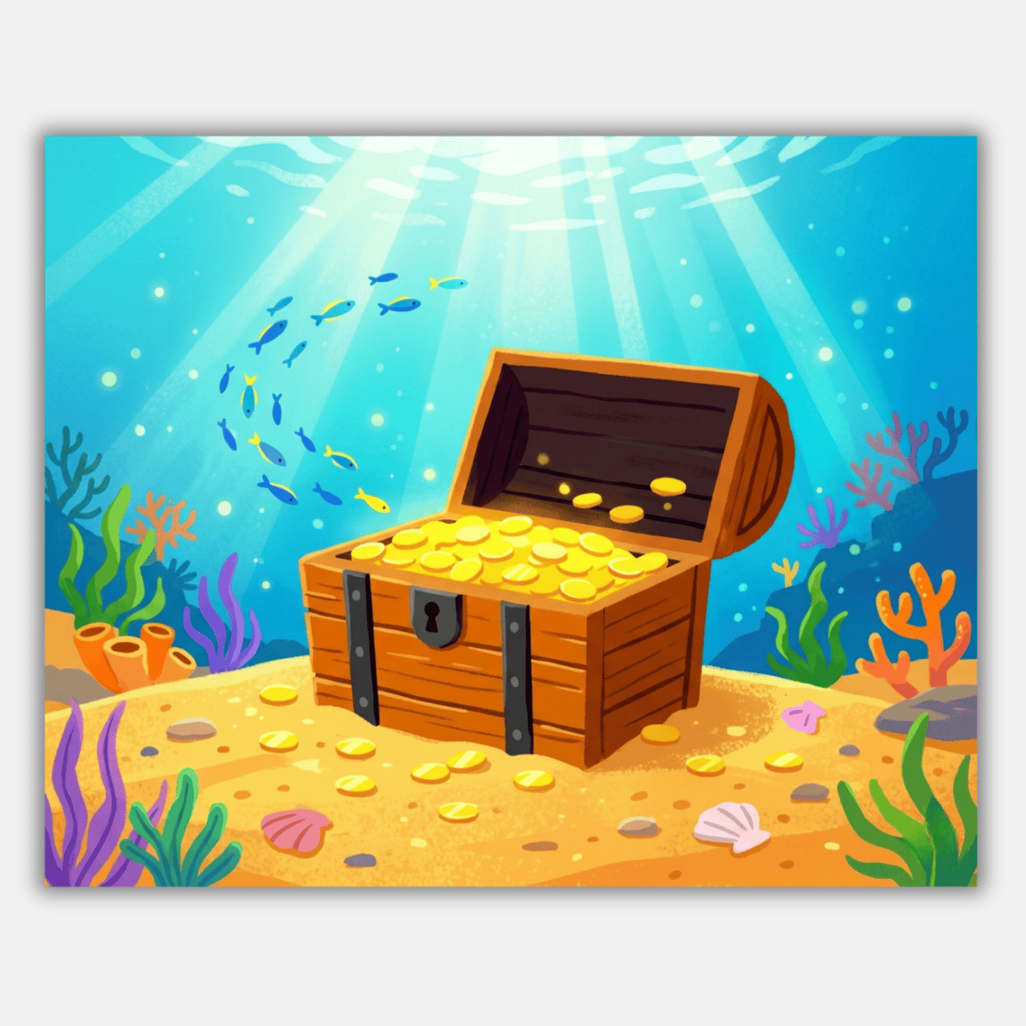 Underwater Treasure Chest PicturaNumbers