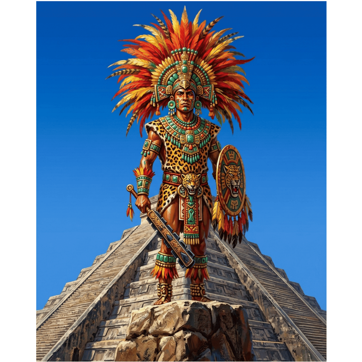 Warrior Of Kukulkan PicturaNumbers