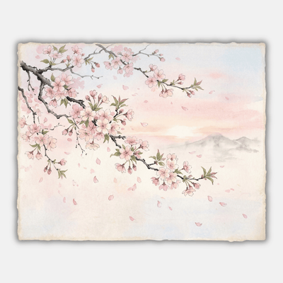 Water Colour Cherry Blossom