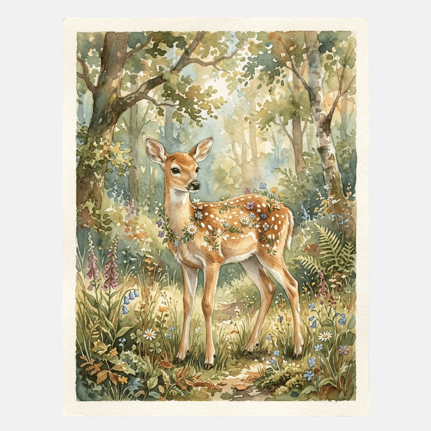 Water Colour Fairytale Deer PicturaNumbers
