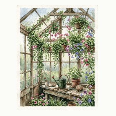 Water Colour Greenhouse