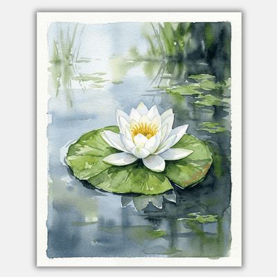 Water Colour Lily Pad
