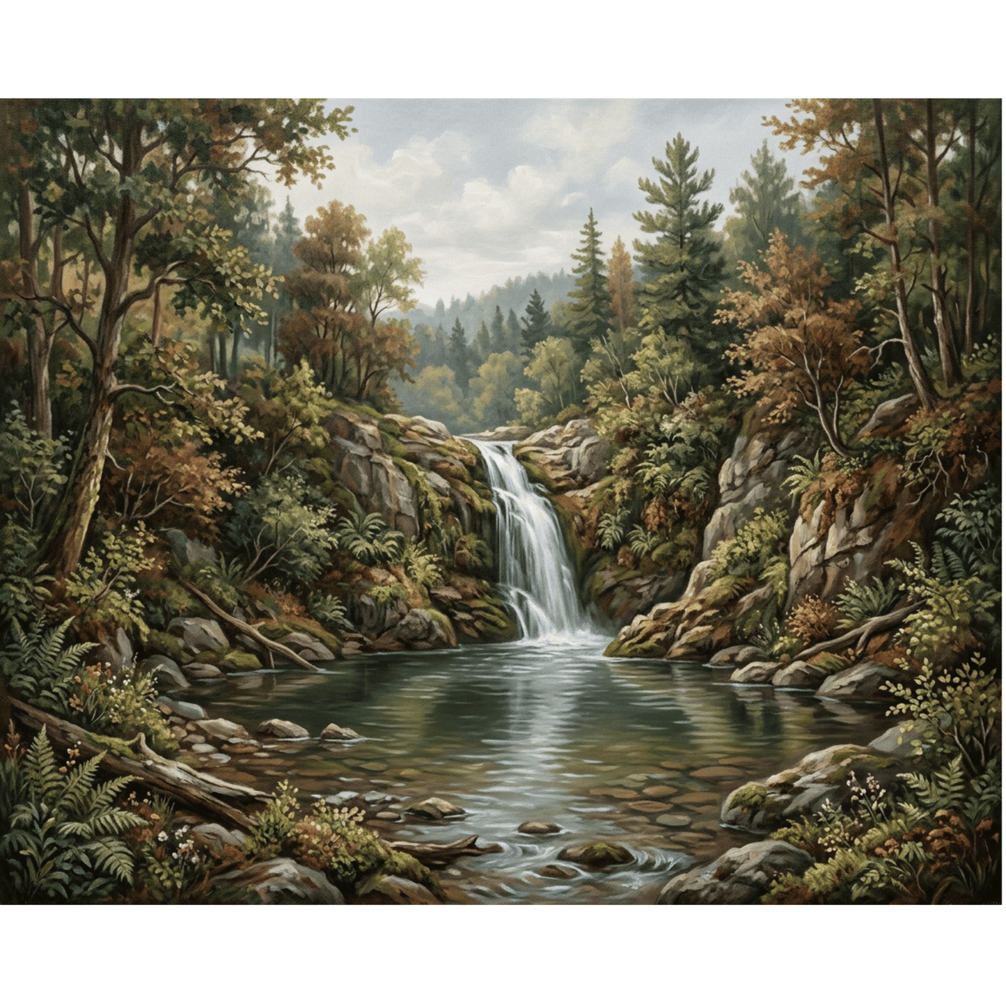 Waterfall Cliff PicturaNumbers