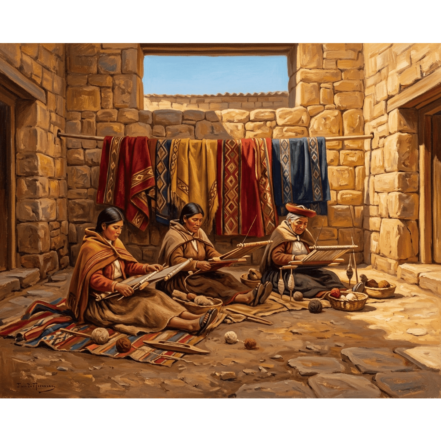 Weavers Of Tawantinsuyu PicturaNumbers