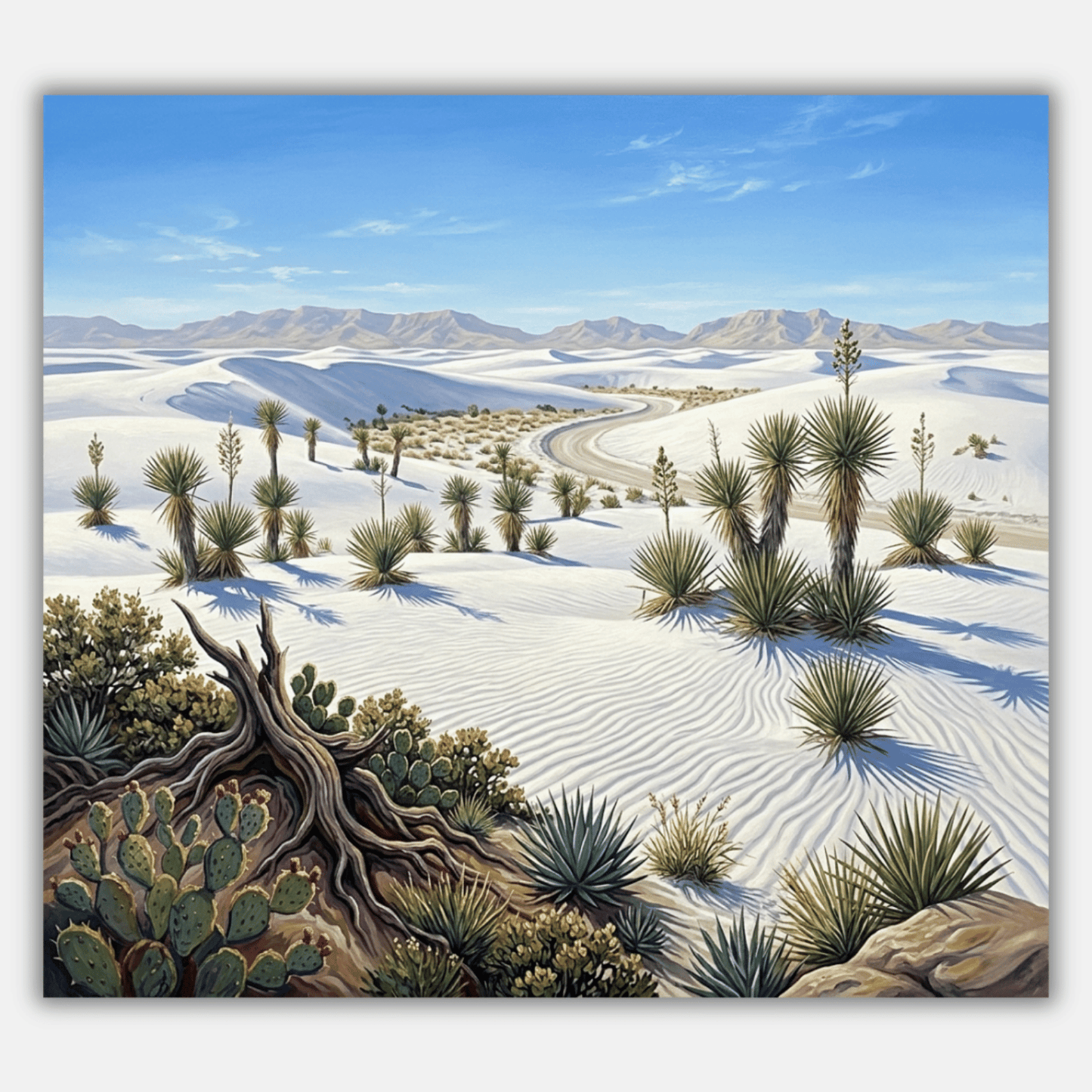 White Sands Desert Afternoon PicturaNumbers