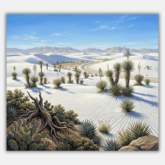White Sands Desert Afternoon PicturaNumbers