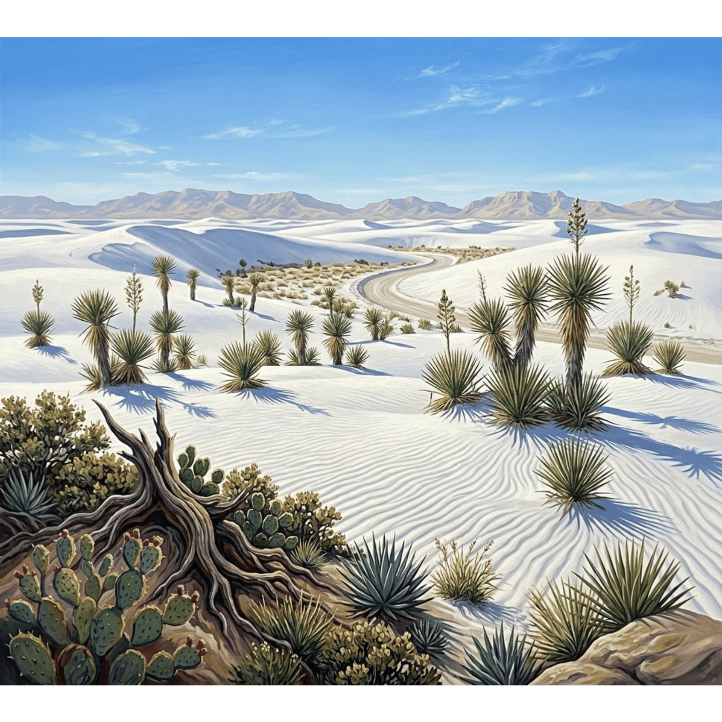 White Sands Desert Afternoon PicturaNumbers
