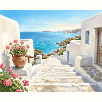 White Steps To Sea