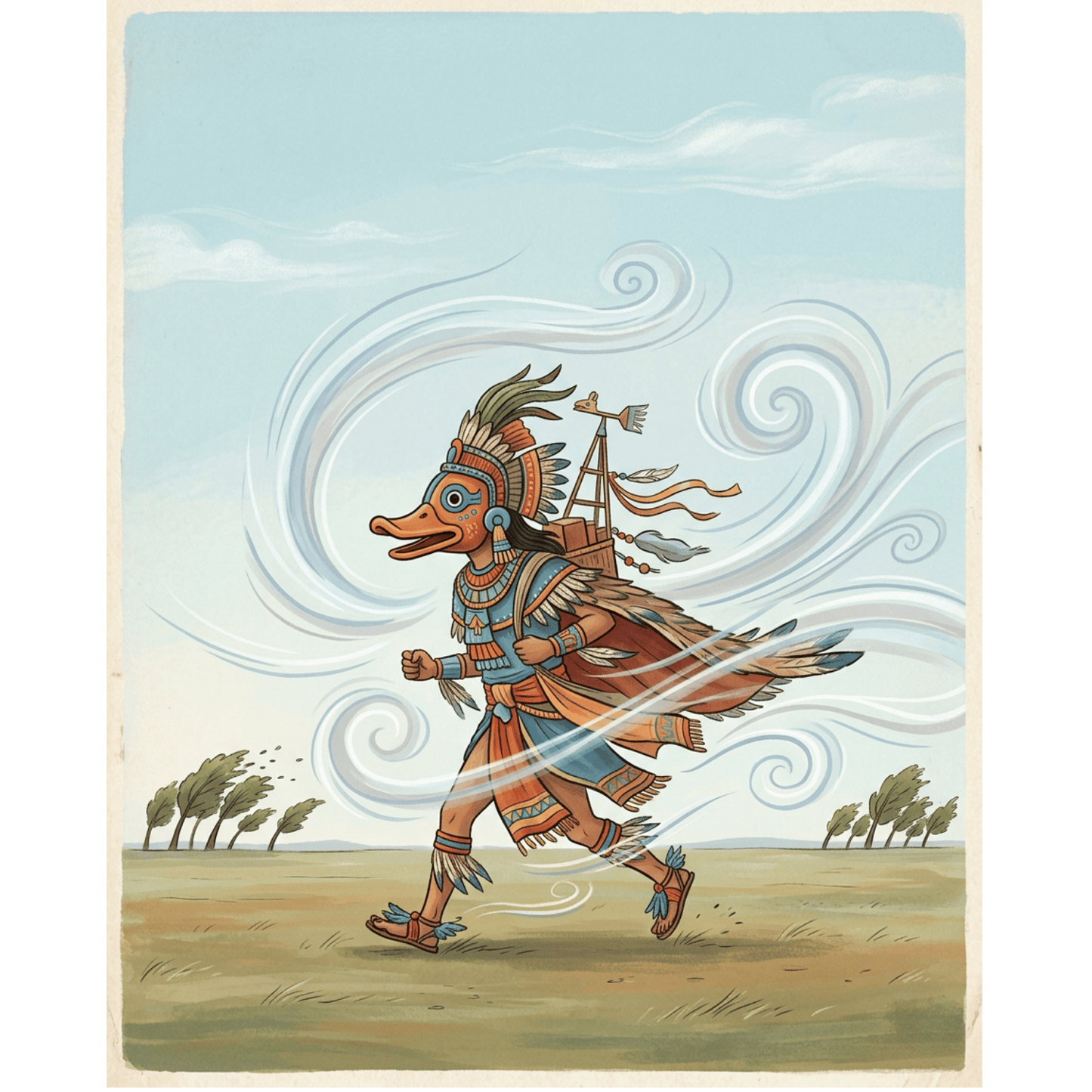 WindGod Ehecatl PicturaNumbers