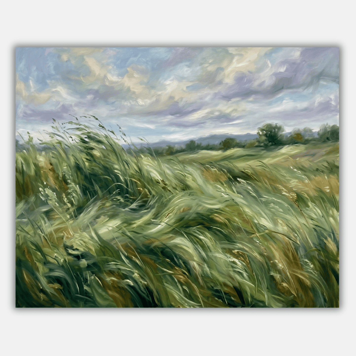 Windy Grass Field PicturaNumbers