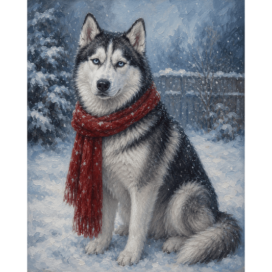 Winter Husky PicturaNumbers